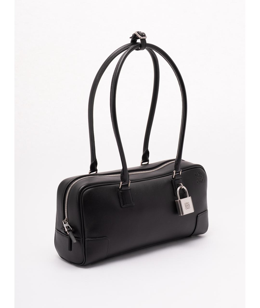 LOEWE Черная кожаная сумка через плечо, фото 3