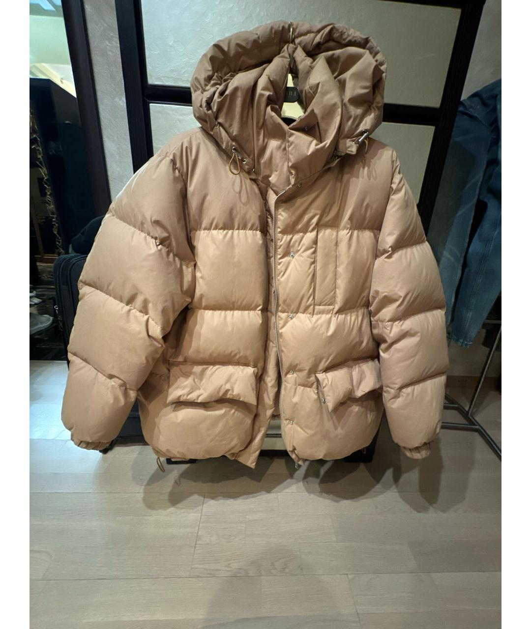 THE FRANKIE SHOP Коричневая полиэстеровая куртка, фото 5