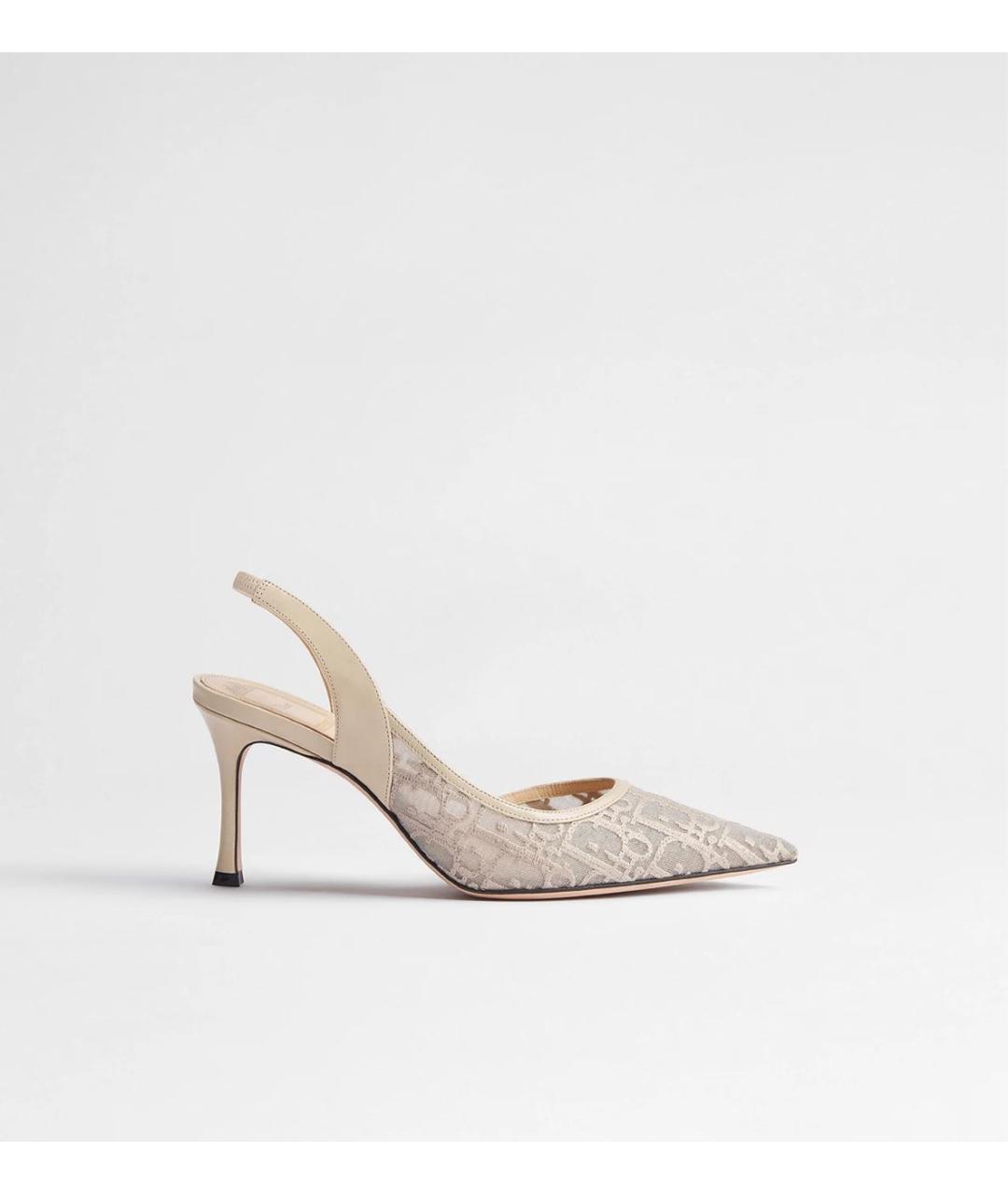 CHRISTIAN DIOR Бежевые туфли, фото 6