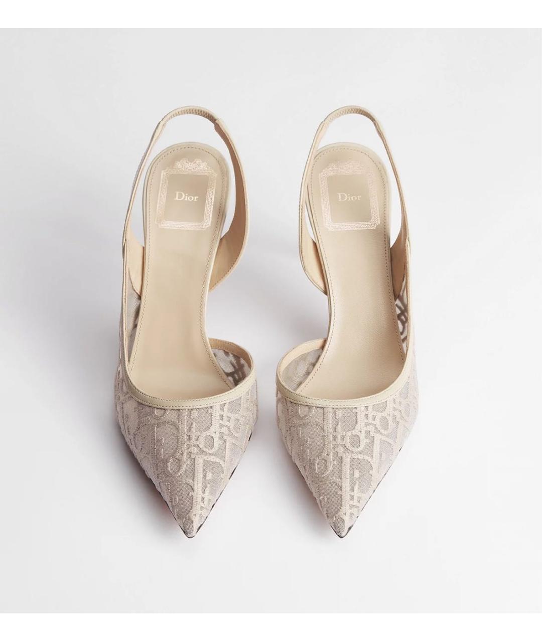 CHRISTIAN DIOR Бежевые туфли, фото 3