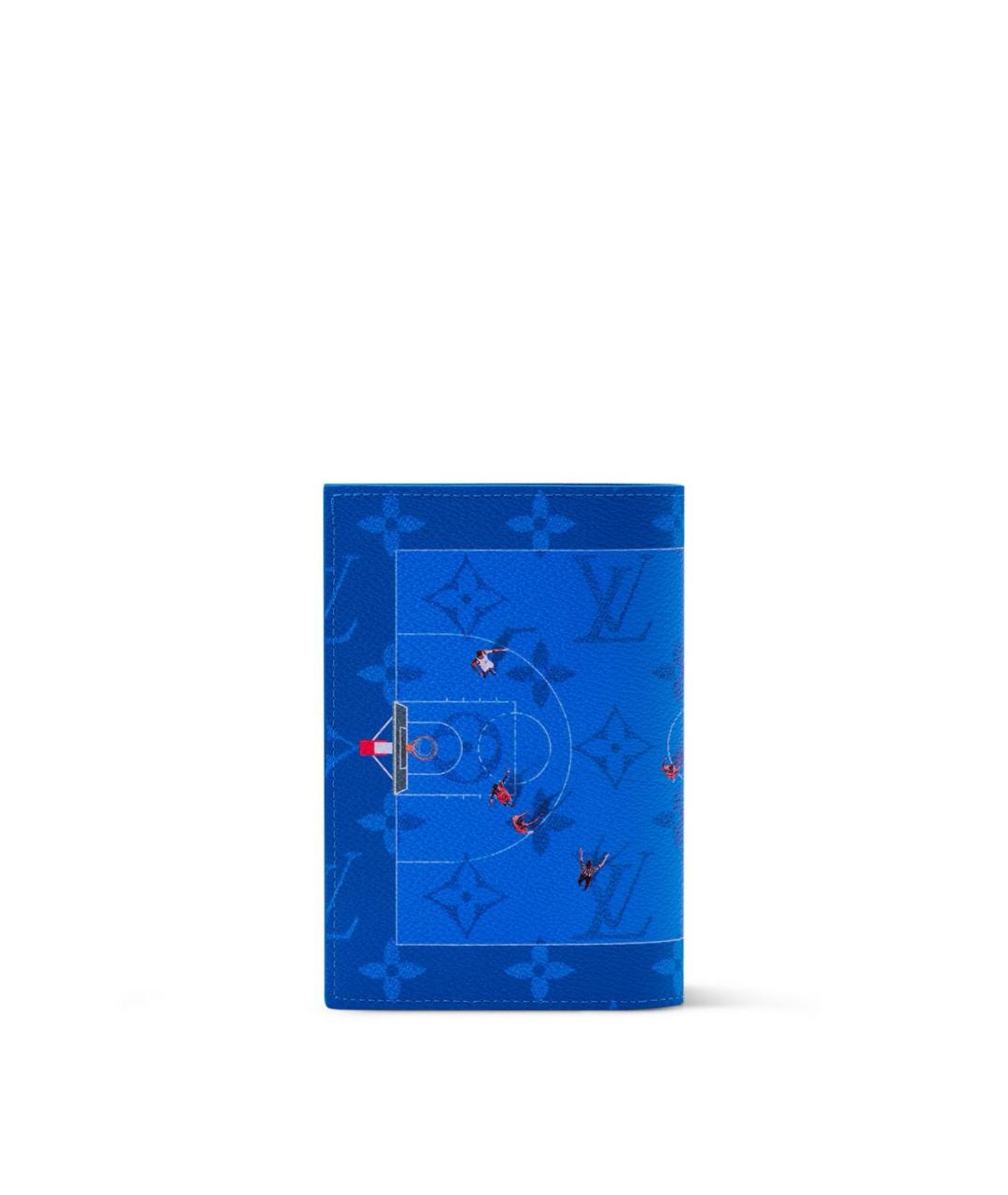 LOUIS VUITTON Синий кожаный кардхолдер, фото 2