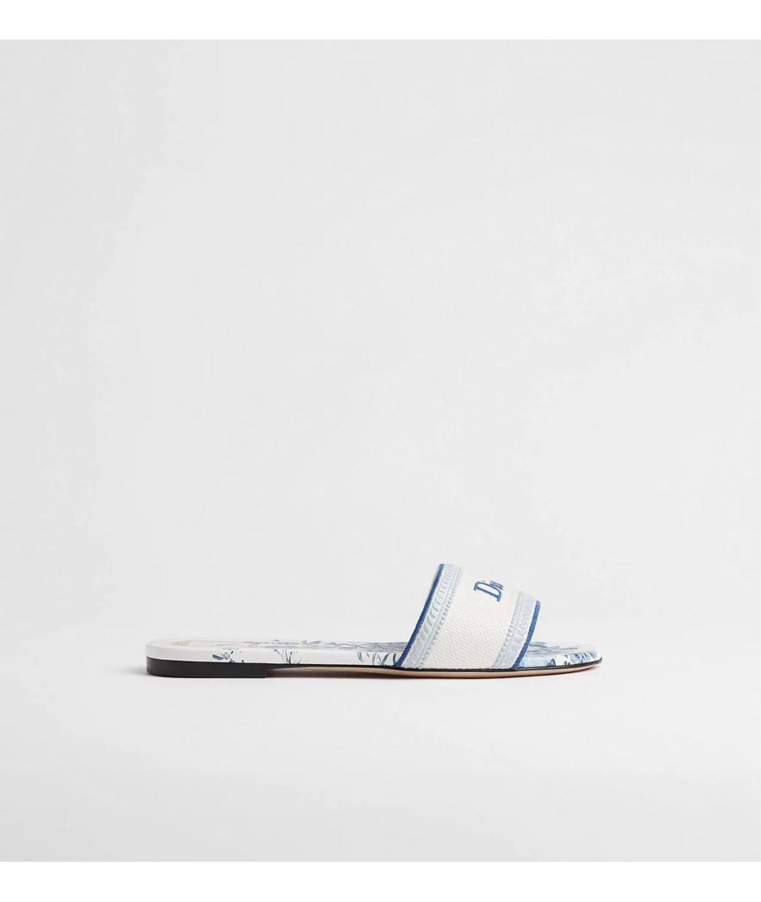 CHRISTIAN DIOR Голубые мюли, фото 5