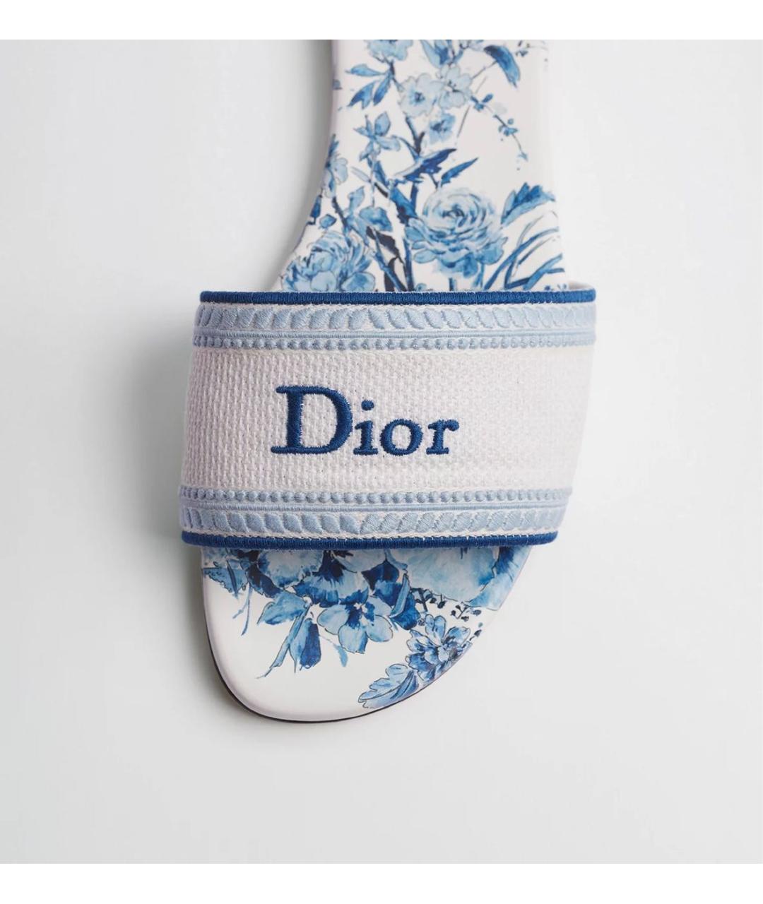 CHRISTIAN DIOR Голубые мюли, фото 4