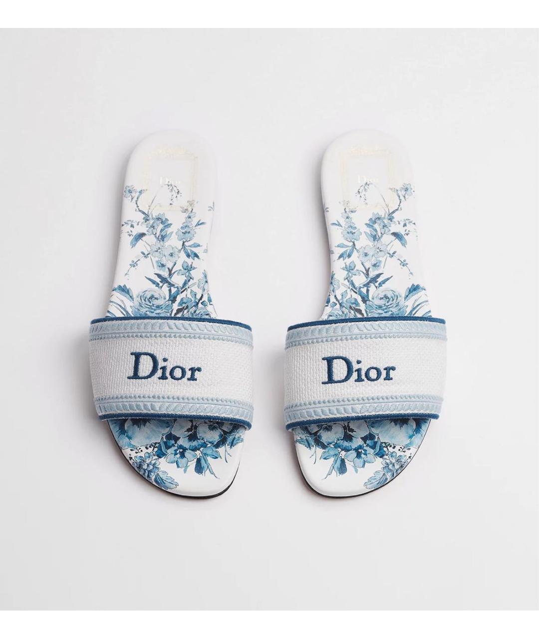 CHRISTIAN DIOR Голубые мюли, фото 2