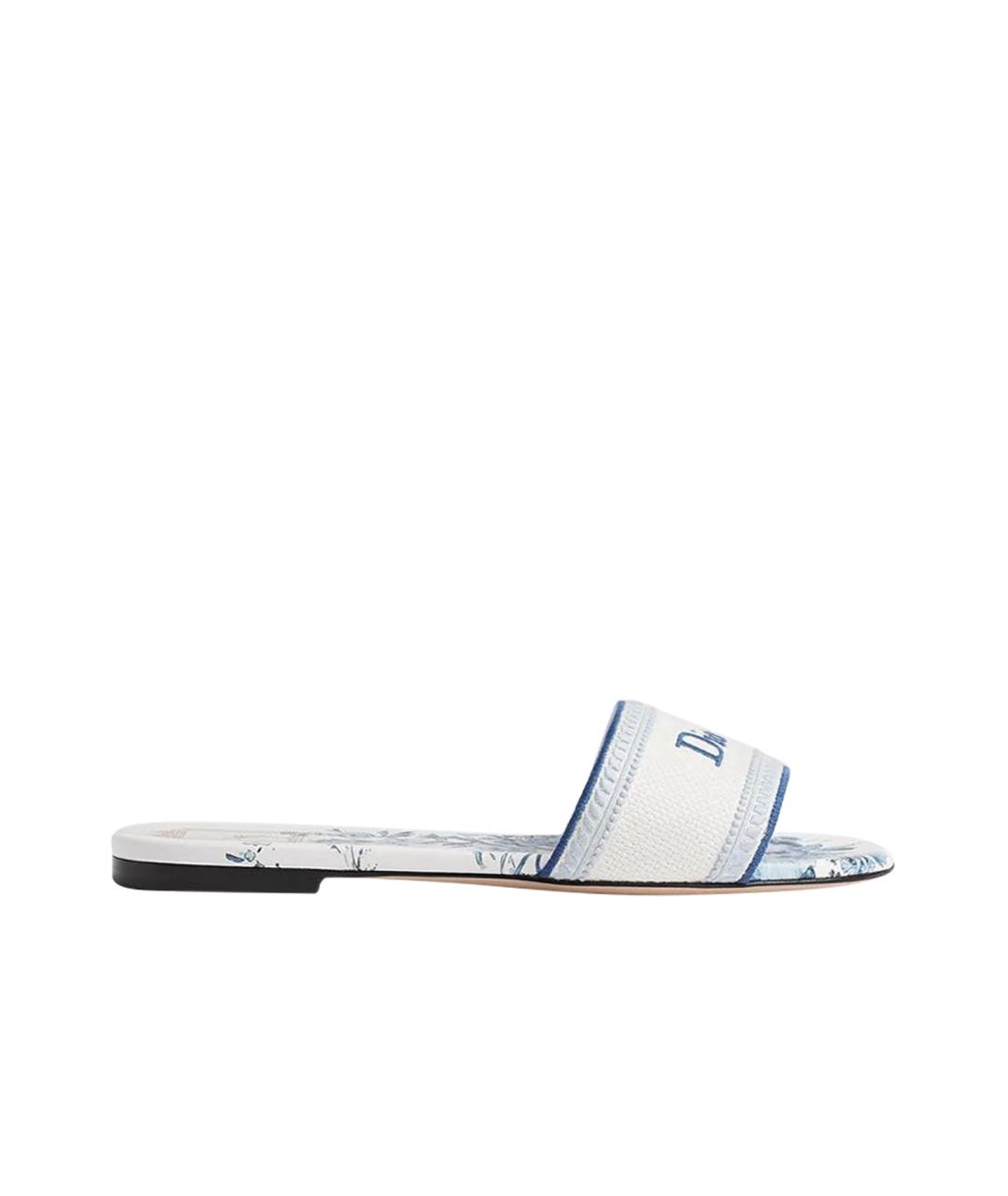 CHRISTIAN DIOR Голубые мюли, фото 1