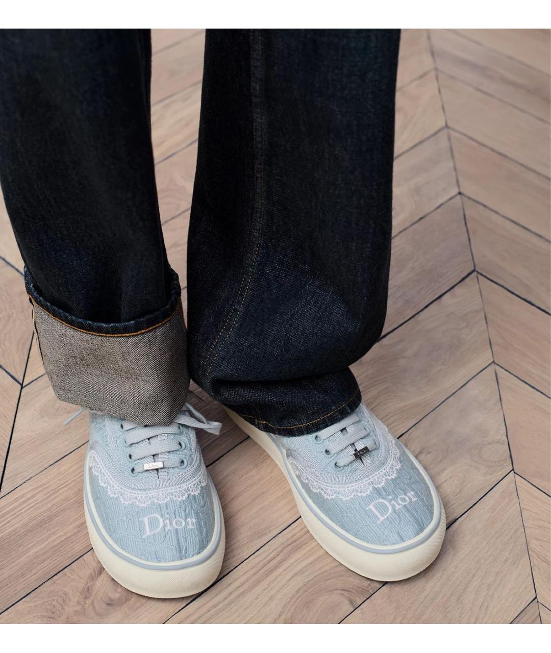 CHRISTIAN DIOR Голубые кеды, фото 2