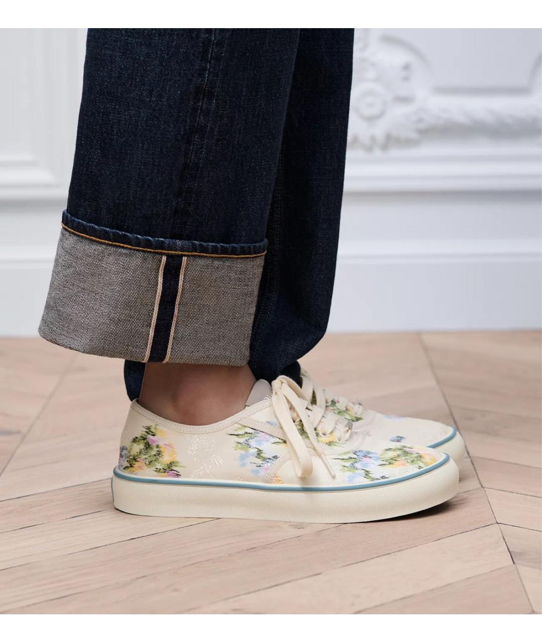 CHRISTIAN DIOR Бежевые кеды, фото 2