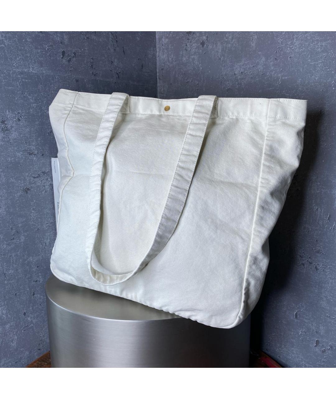 CARHARTT WIP Бежевая тканевая сумка тоут, фото 3