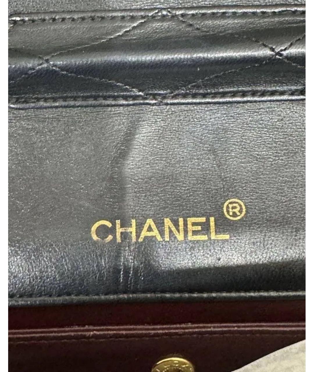 CHANEL Черная кожаная сумка через плечо, фото 5