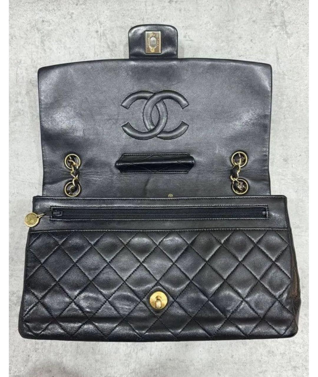 CHANEL Черная кожаная сумка через плечо, фото 3