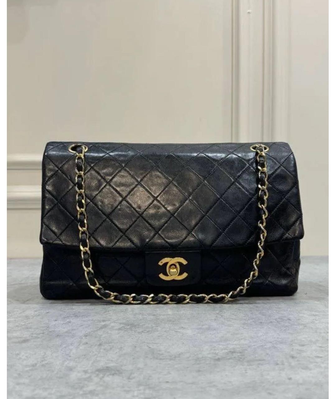 CHANEL Черная кожаная сумка через плечо, фото 9
