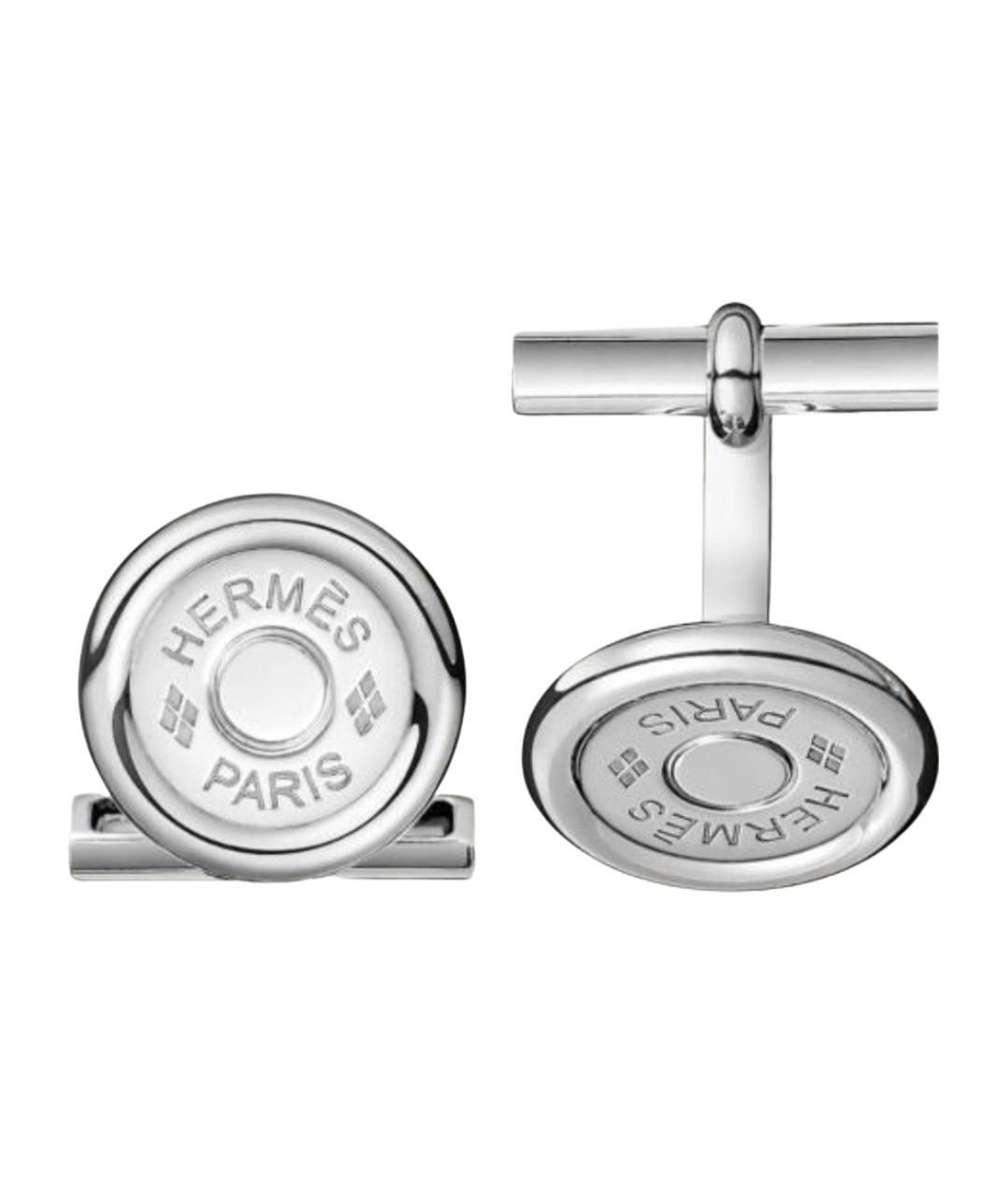 HERMES Серебряные серебряные запонки, фото 1