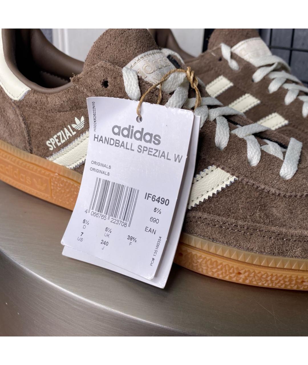 ADIDAS Коричневые замшевые кроссовки, фото 7