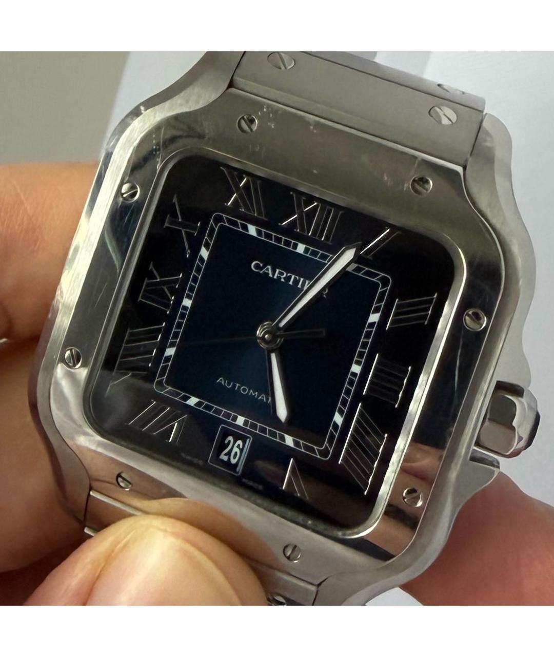 CARTIER Серебряные часы, фото 5