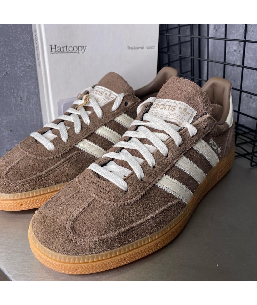 ADIDAS Коричневые замшевые низкие кроссовки / кеды, фото 2