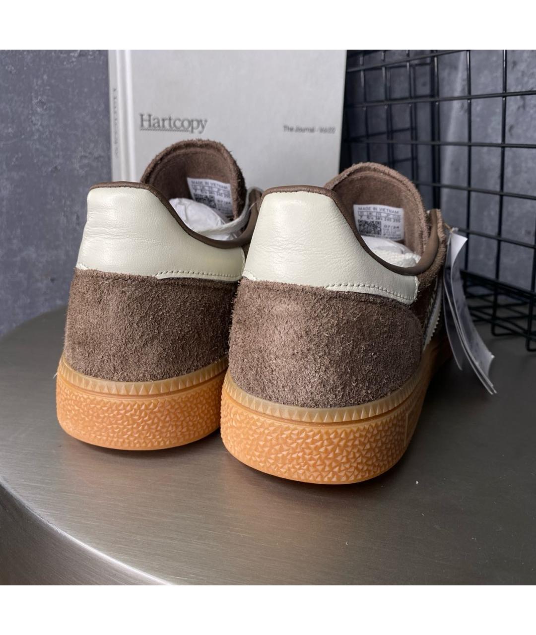 ADIDAS Коричневые замшевые низкие кроссовки / кеды, фото 3