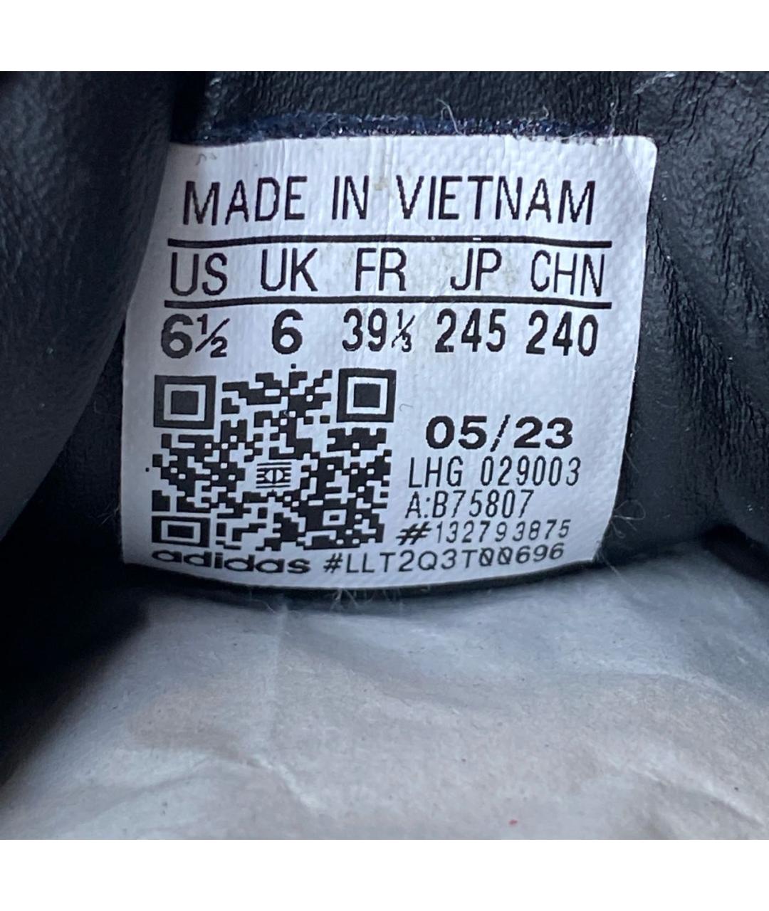 ADIDAS Черные кеды из искусственной кожи, фото 8