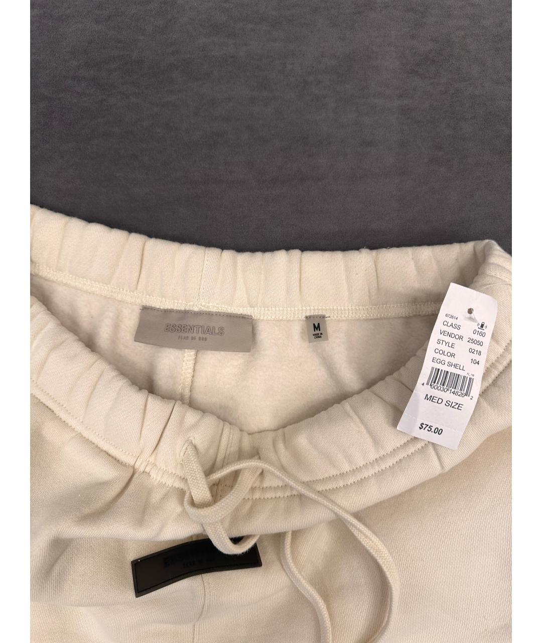 FEAR OF GOD ESSENTIALS Бежевые хлопковые шорты, фото 4