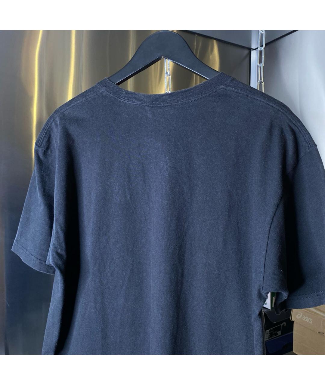 SUPREME Черная хлопковая футболка, фото 4