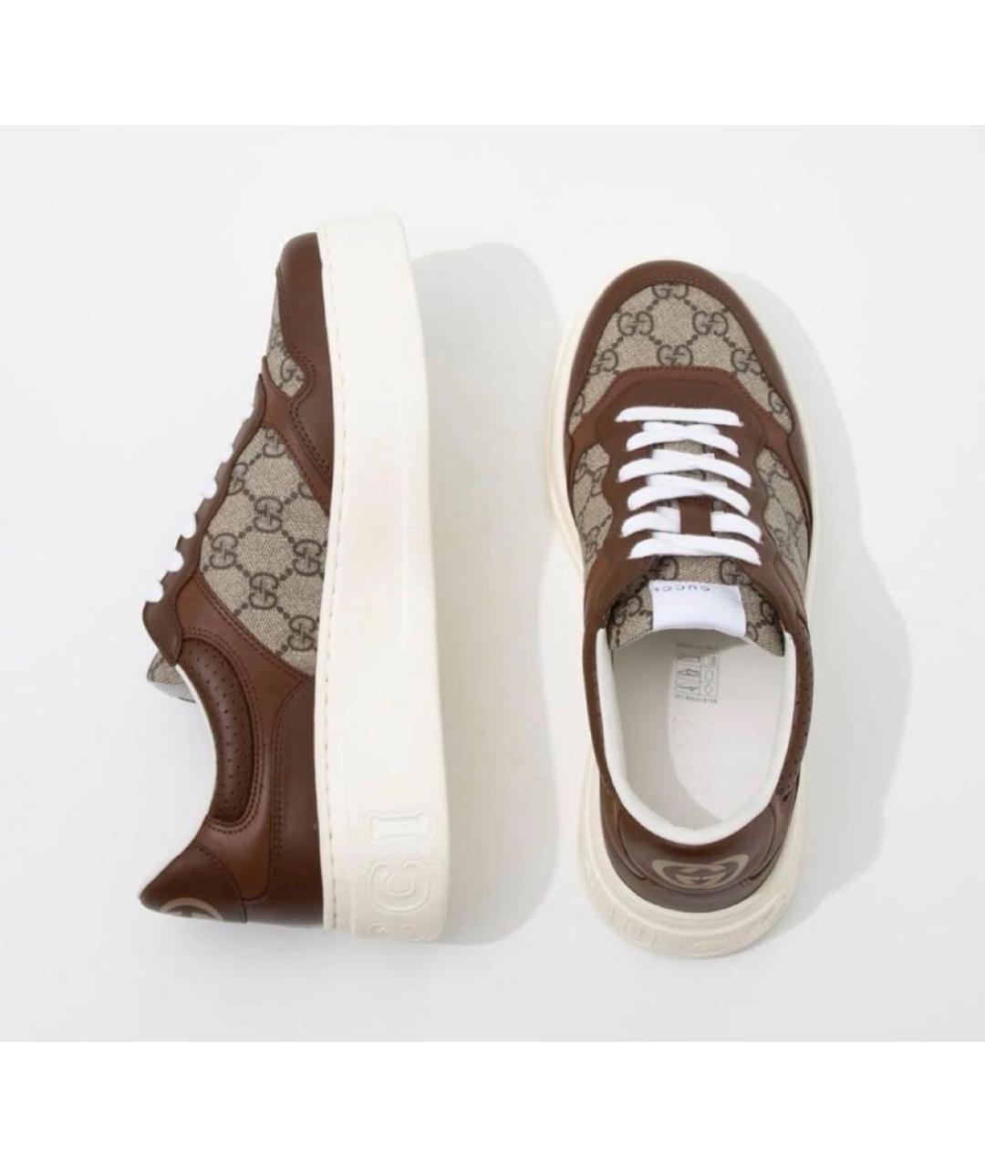 GUCCI Коричневые кроссовки, фото 6