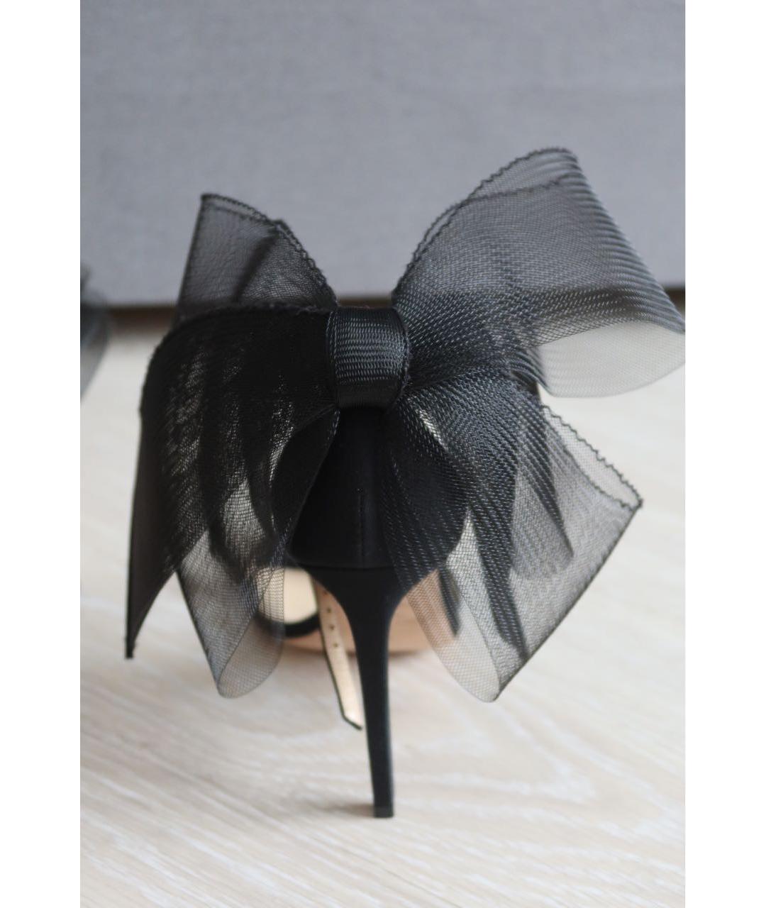 JIMMY CHOO Черные текстильные босоножки, фото 6