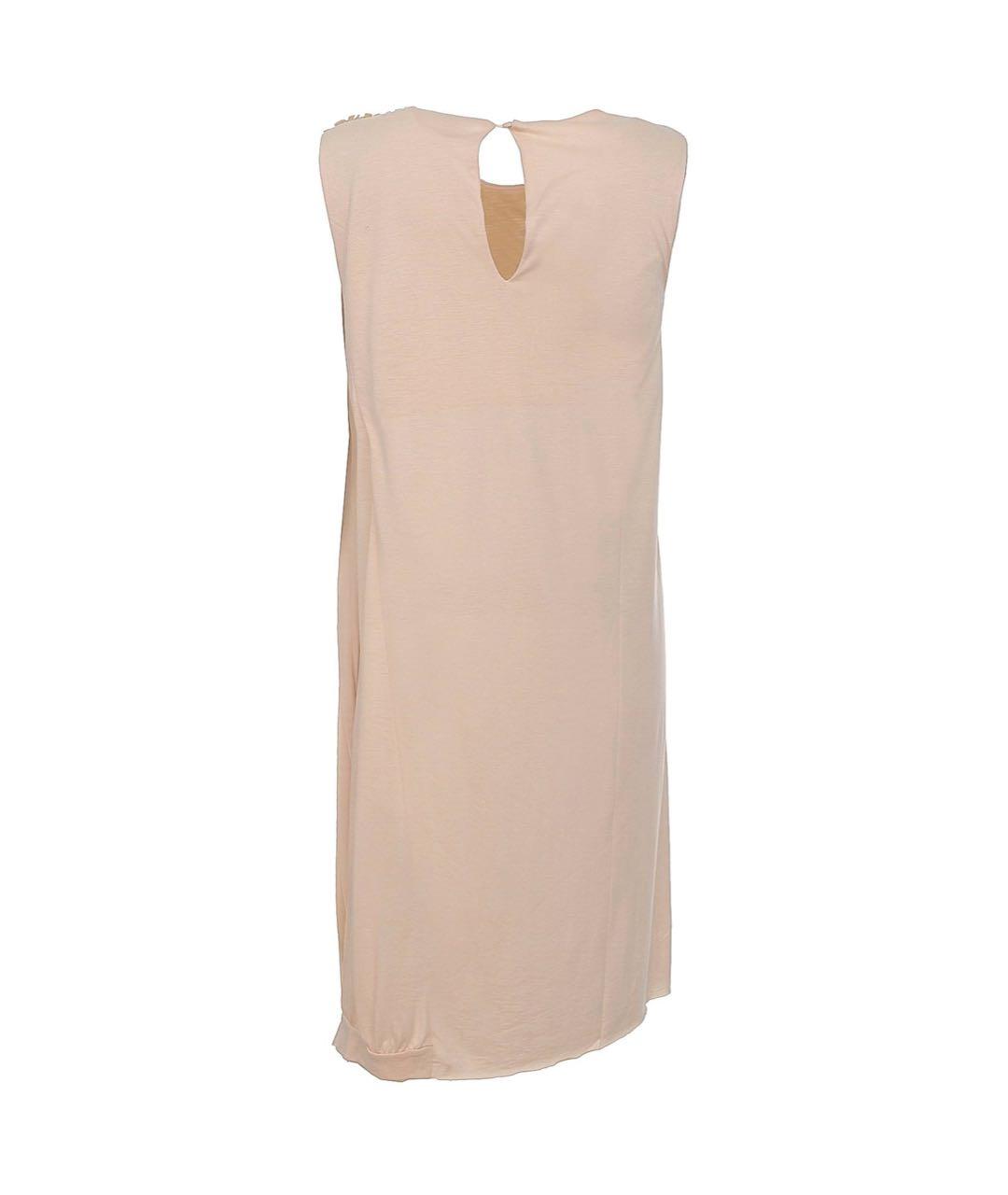NUDE Бежевое вискозное повседневное платье, фото 2