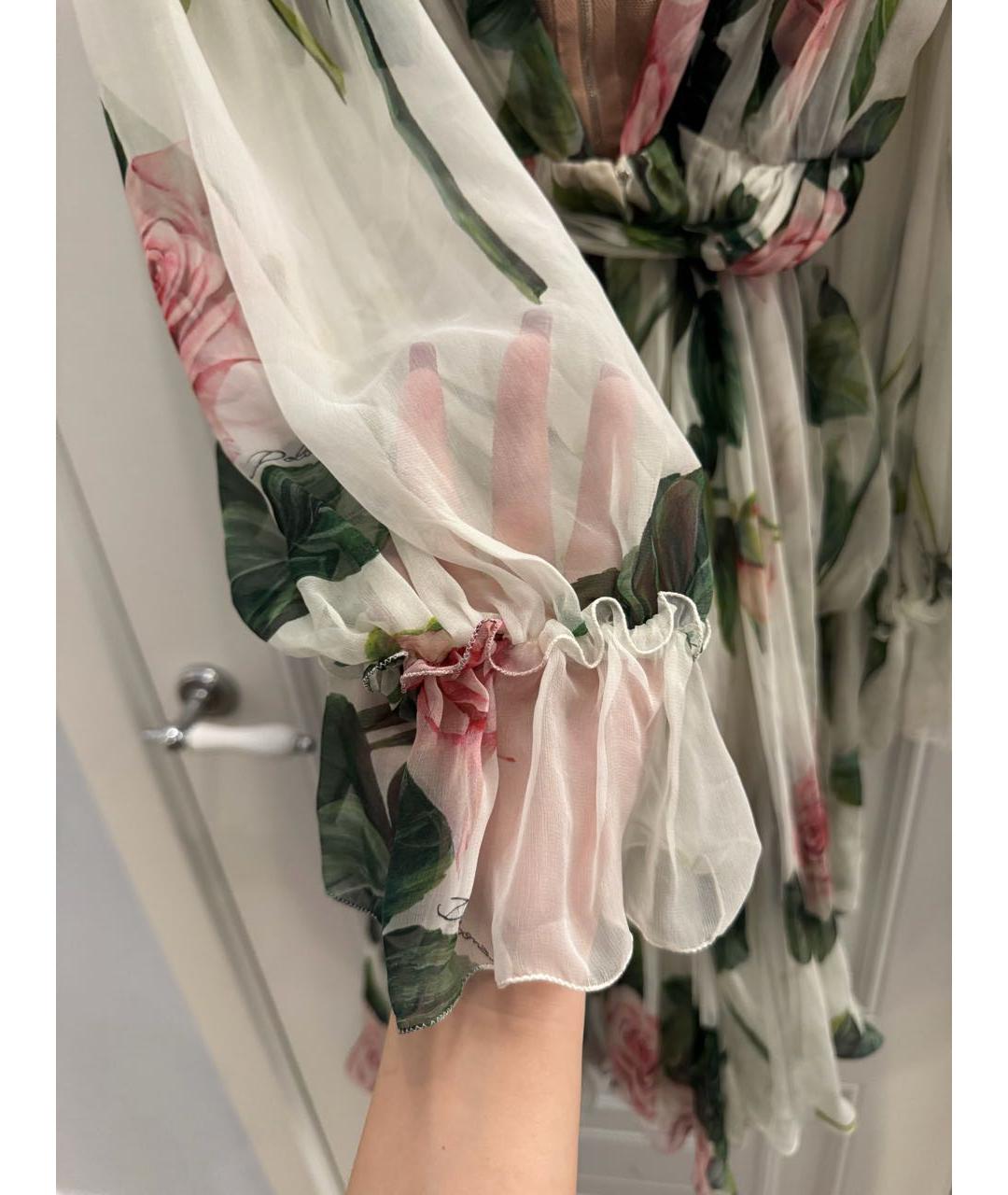 DOLCE&GABBANA Мульти шелковое коктейльное платье, фото 4