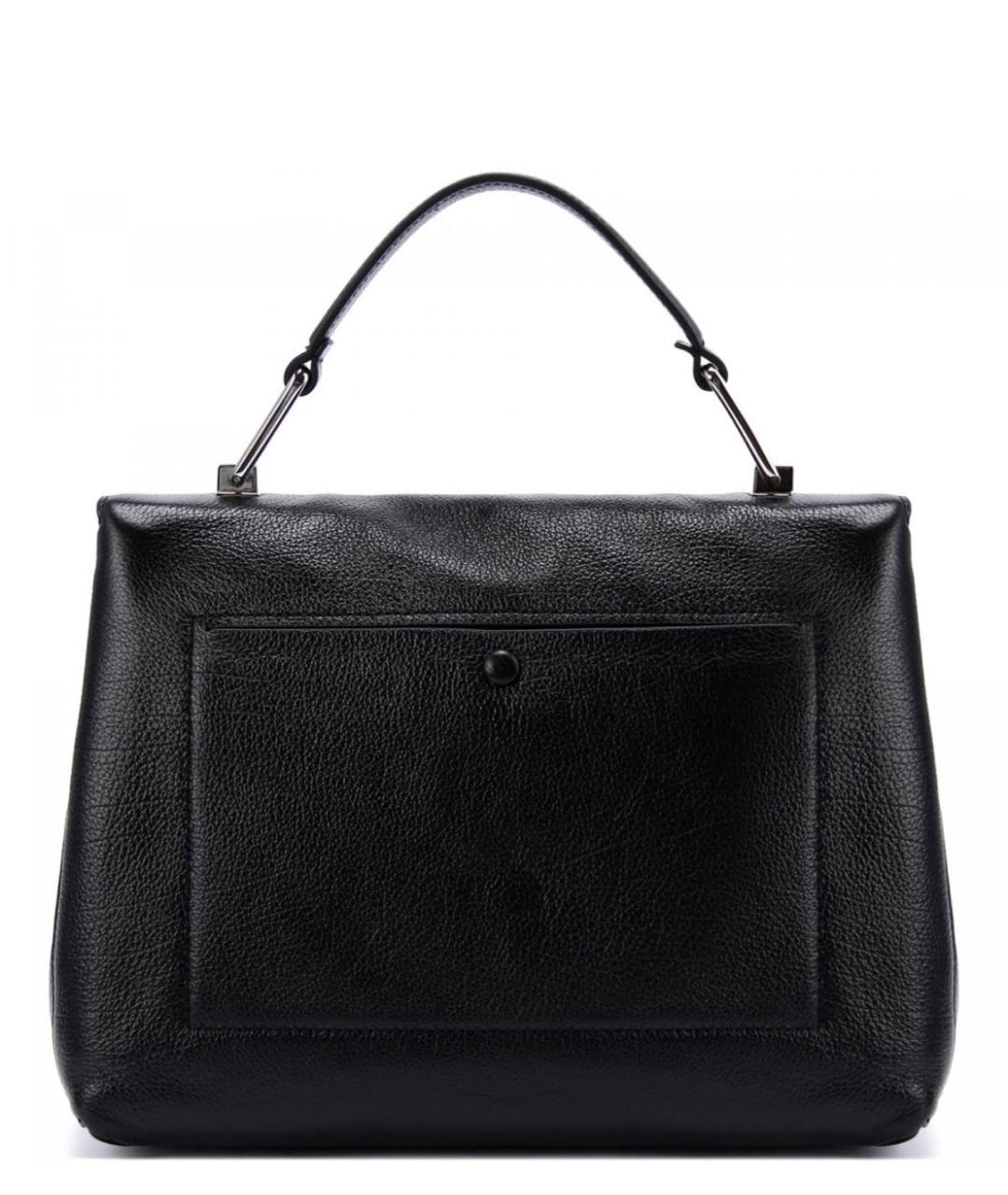 COCCINELLE Черная кожаная сумка с короткими ручками, фото 3