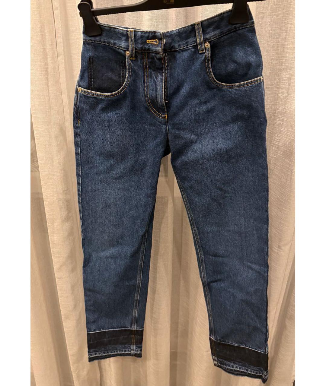 LOUIS VUITTON Темно-синие хлопковые прямые джинсы, фото 7