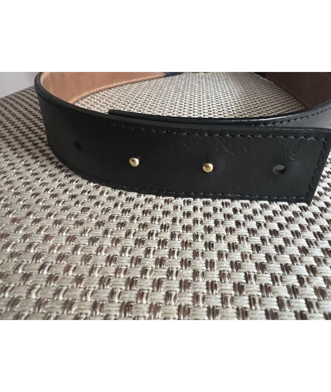 GUCCI Черный кожаный ремень, фото 6