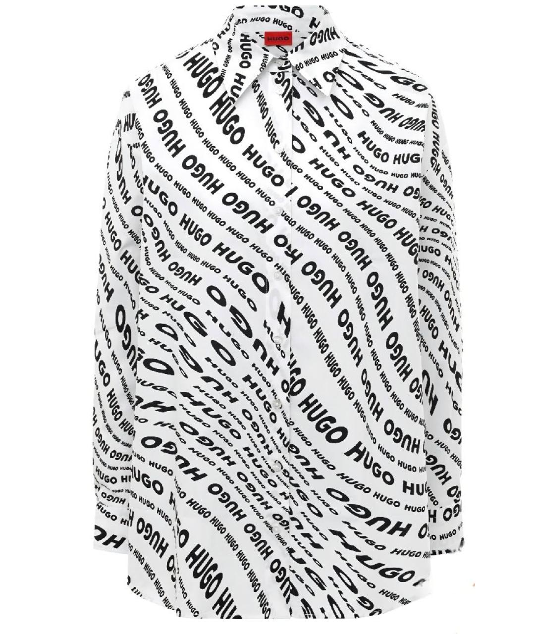 HUGO Белая хлопковая рубашка, фото 1