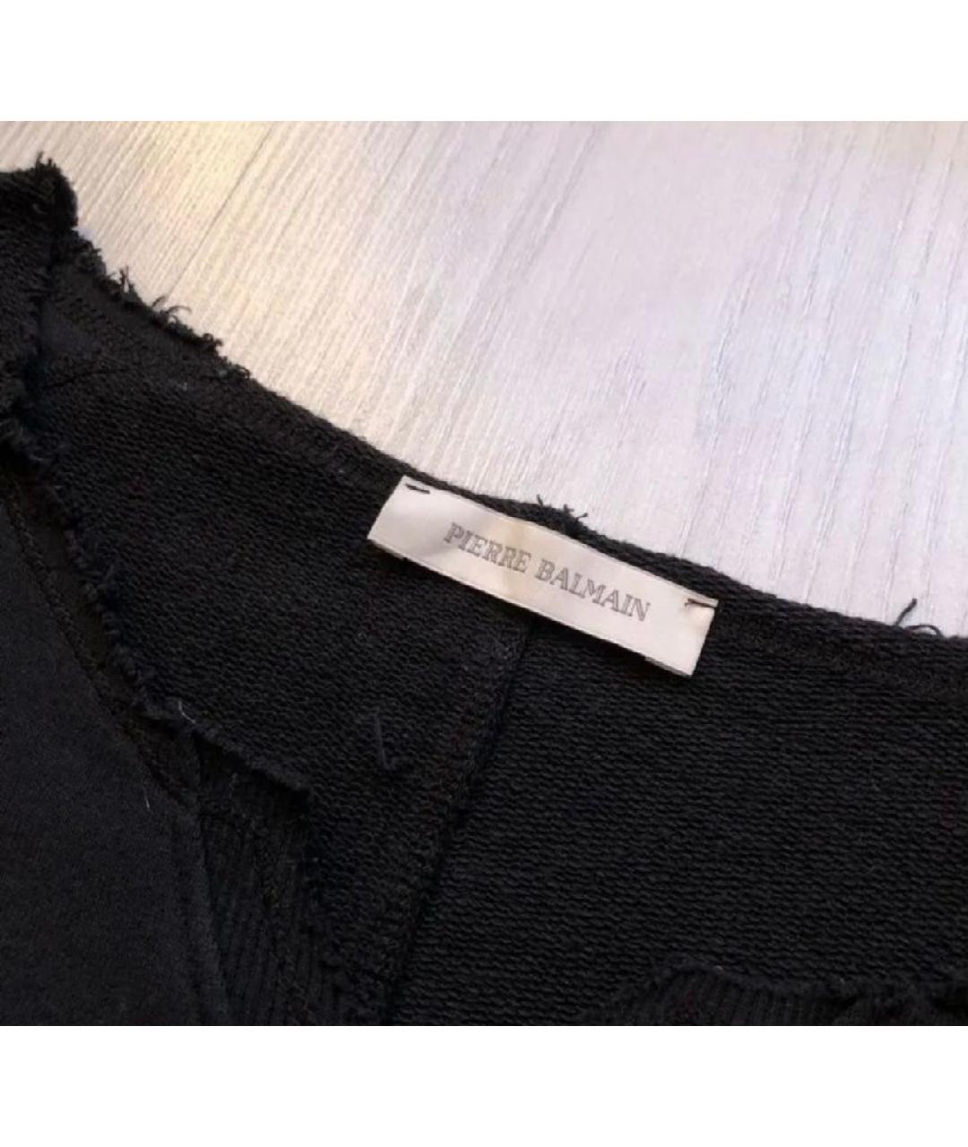 PIERRE BALMAIN Черная хлопковая жилетка, фото 3