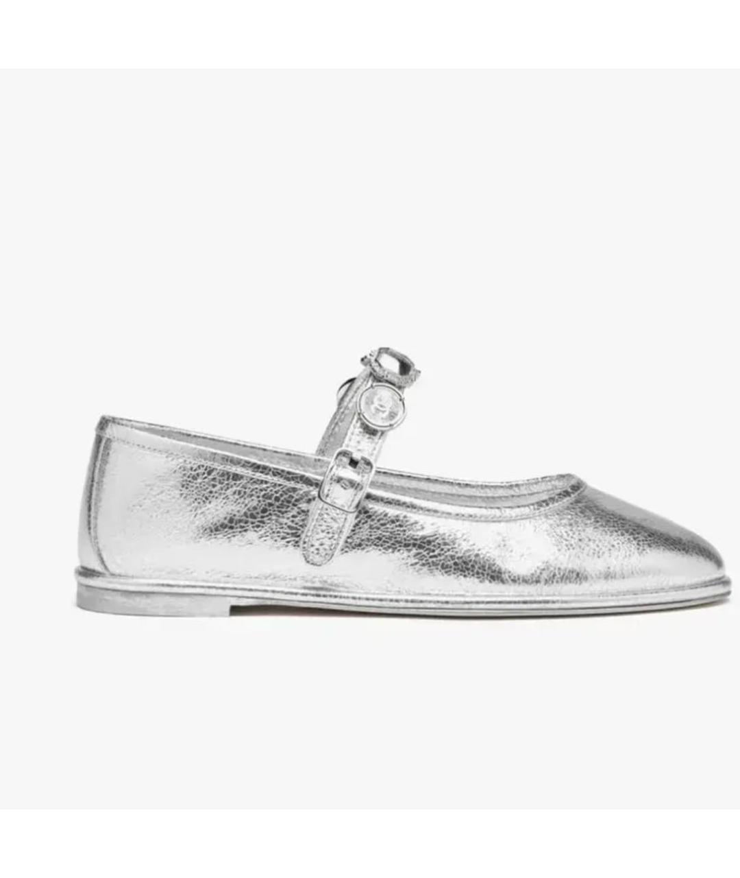 CHANEL Серые балетки из лакированной кожи, фото 2