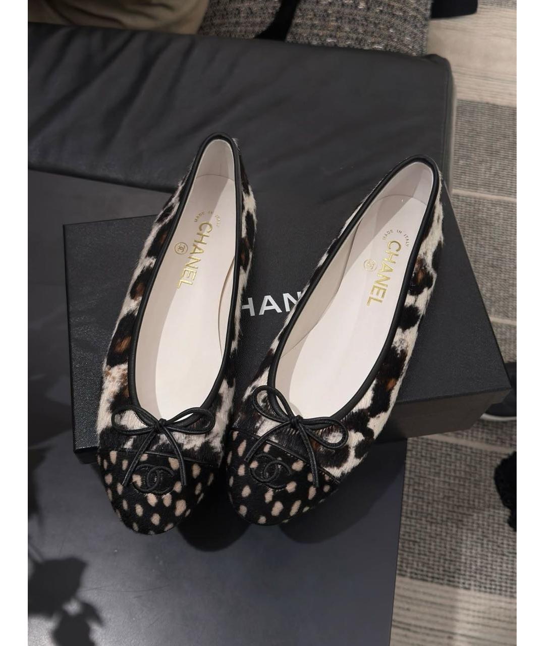 CHANEL Мульти текстильные балетки, фото 2