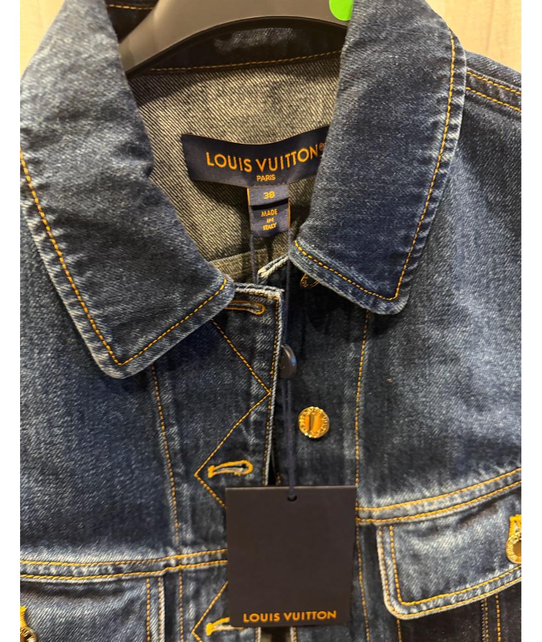 LOUIS VUITTON Темно-синий хлопковый жилет, фото 3