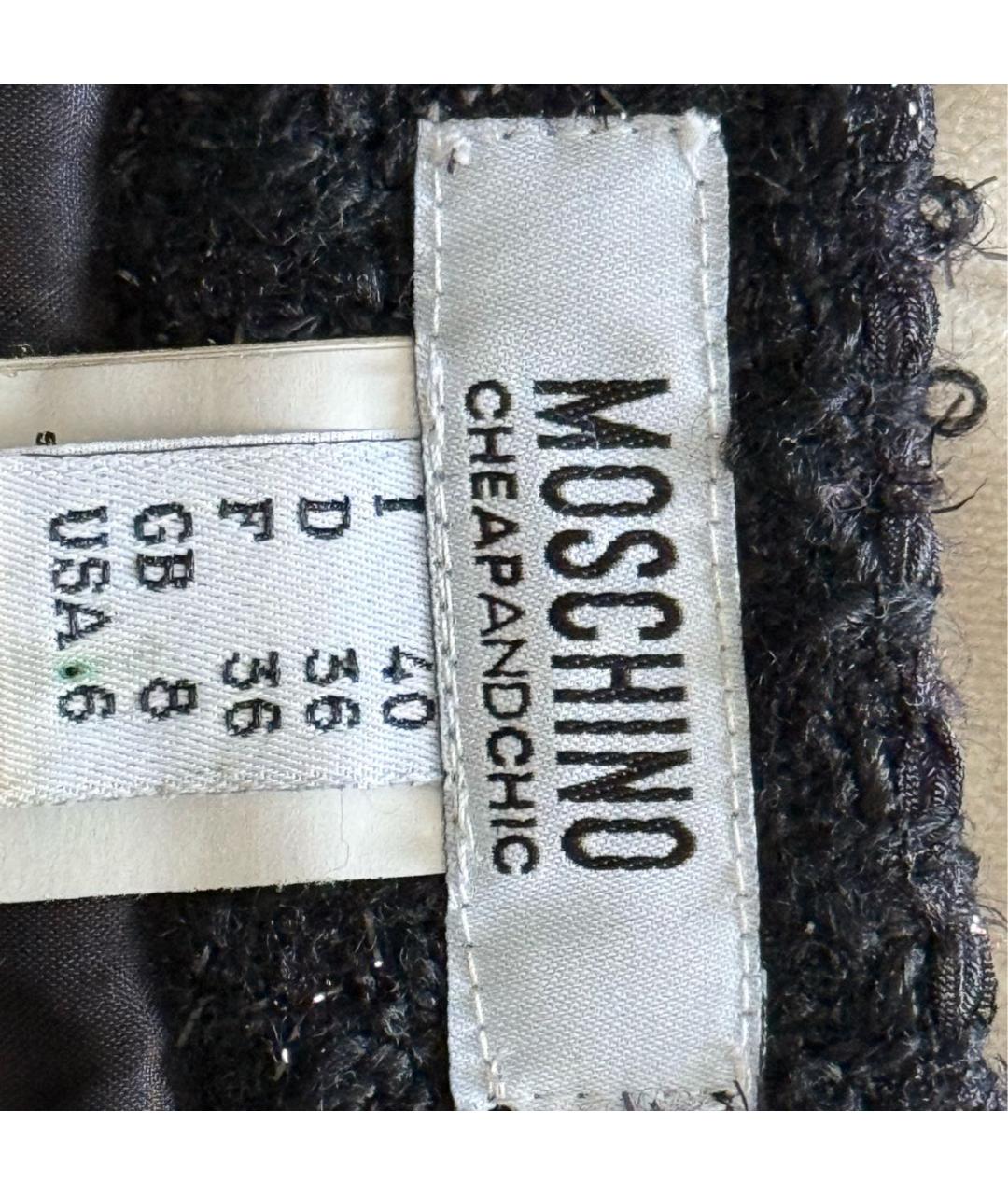 MOSCHINO Черная юбка миди, фото 3