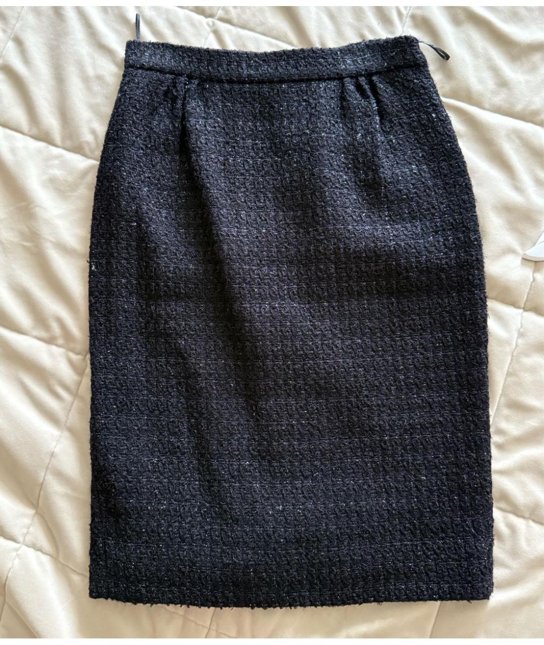 MOSCHINO Черная юбка миди, фото 4