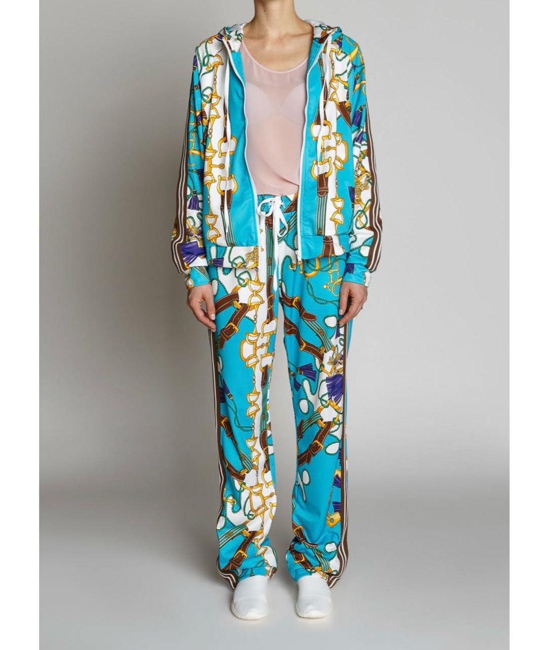 P.A.R.O.S.H. Бирюзовый полиамидовый спортивные костюмы, фото 4