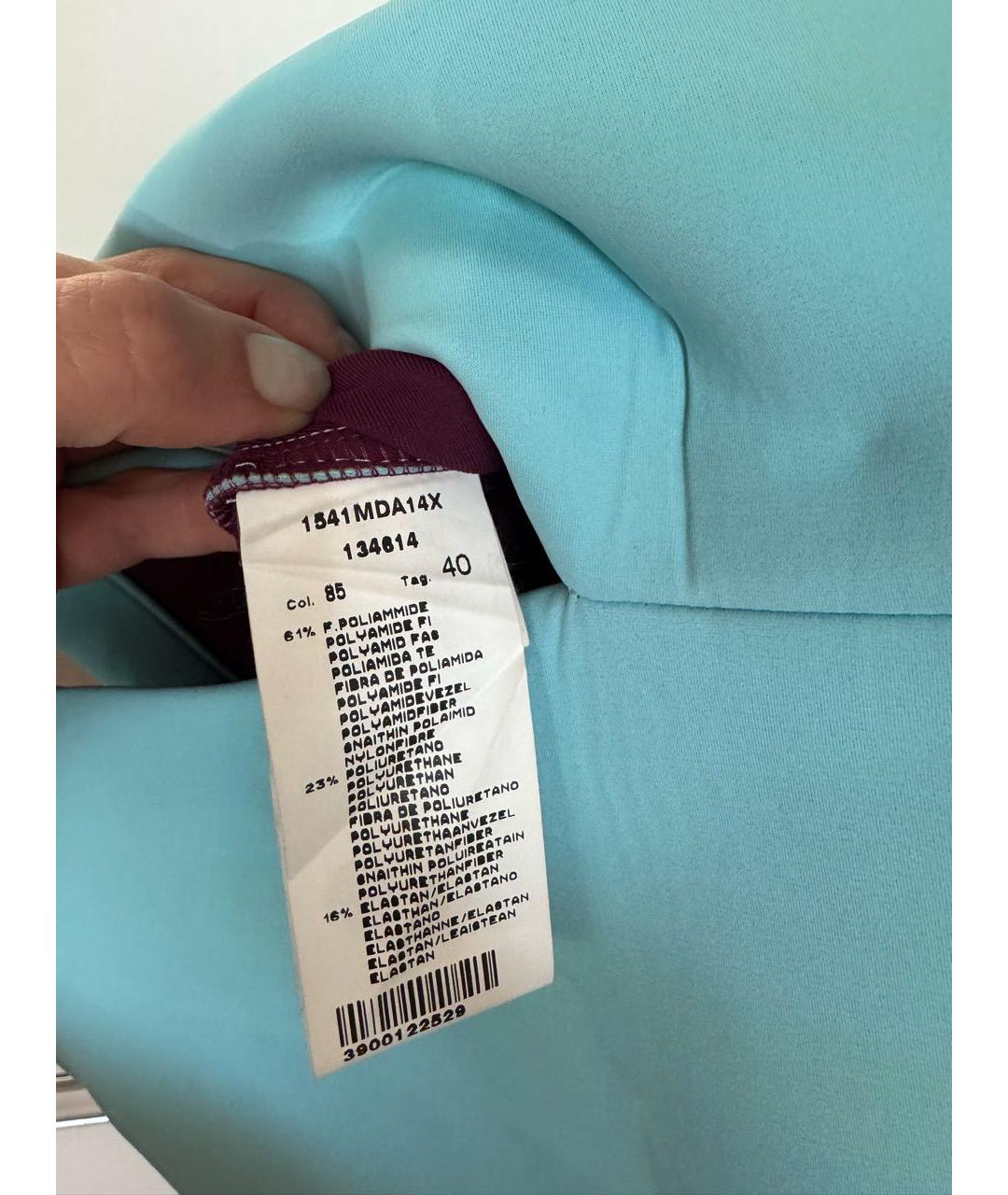 MSGM Голубое коктейльное платье, фото 5