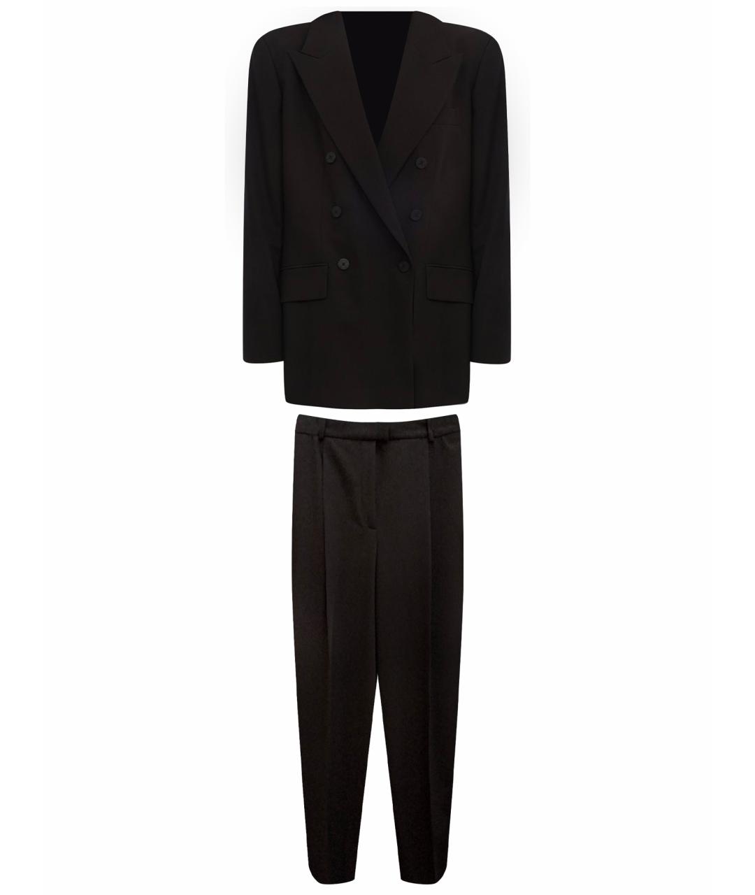 HUGO Черный вискозный костюм с брюками, фото 1