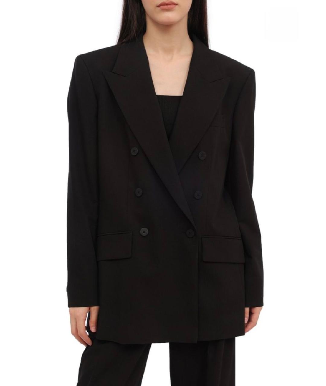 HUGO Черный вискозный костюм с брюками, фото 8