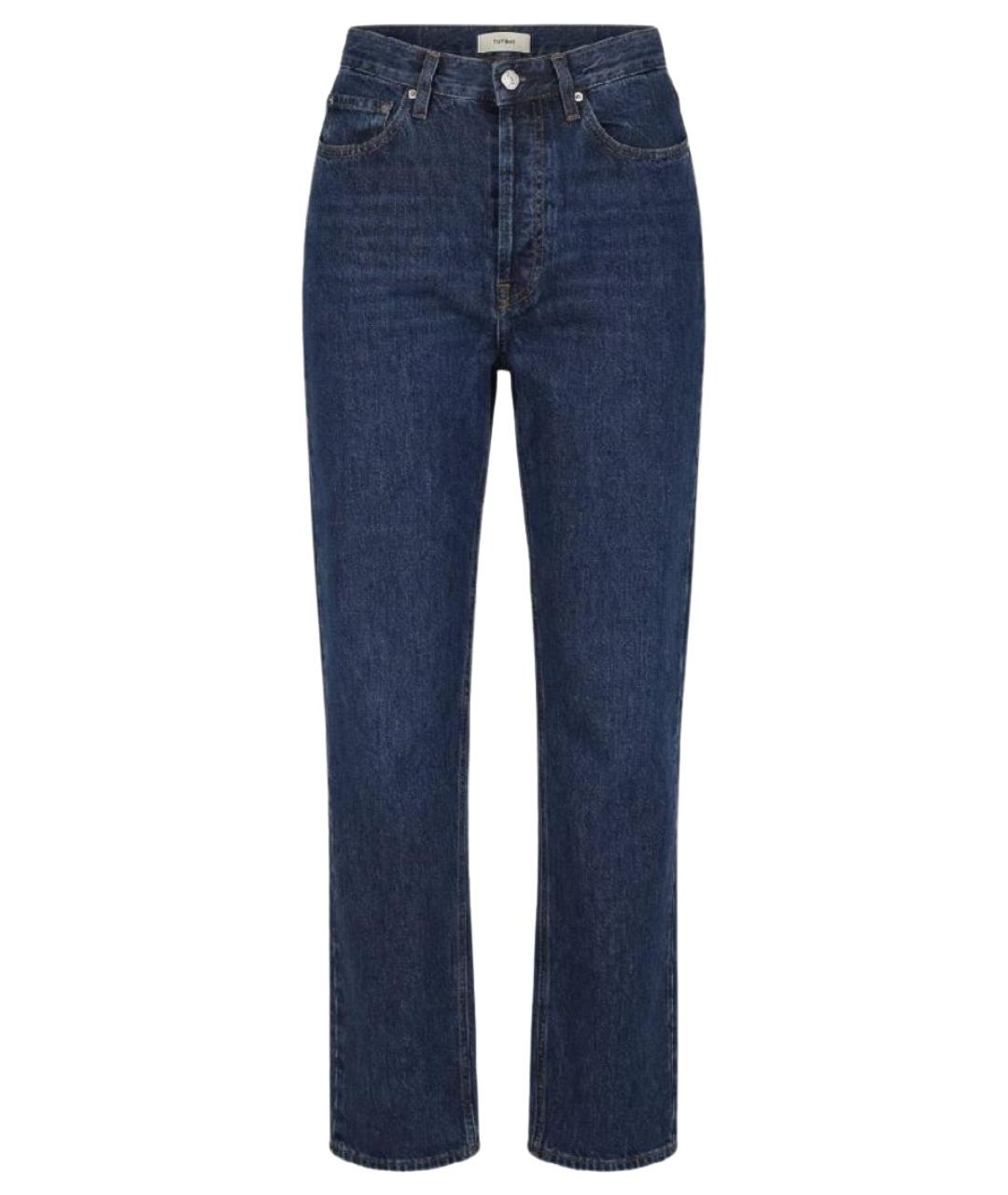 TOTEME Синие хлопковые прямые джинсы, фото 1