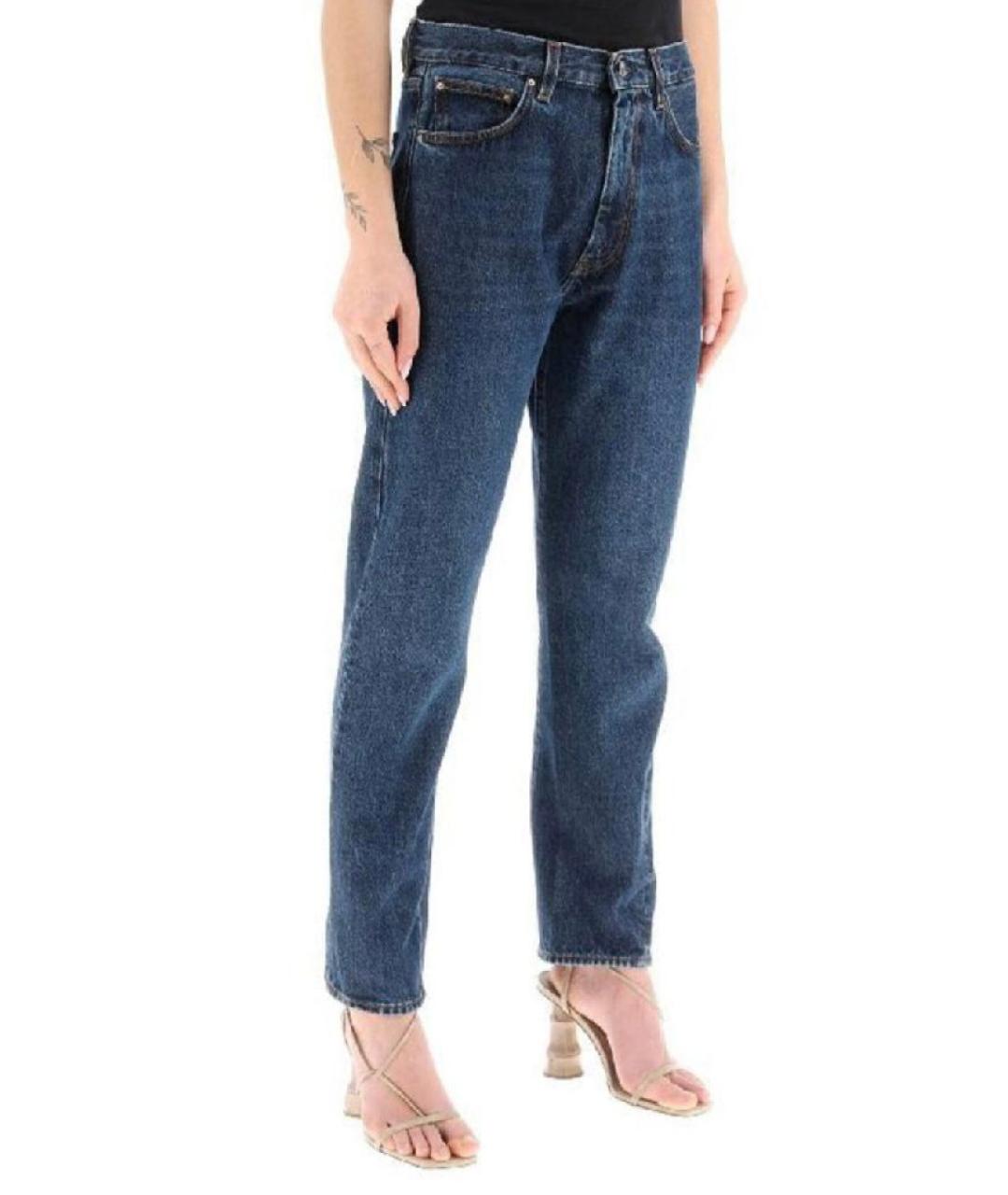 TOTEME Синие хлопковые прямые джинсы, фото 7