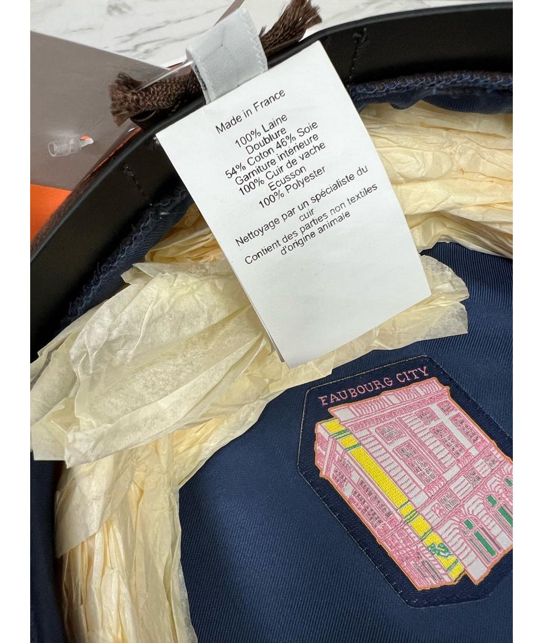 HERMES Коричневая шерстяная кепка, фото 3