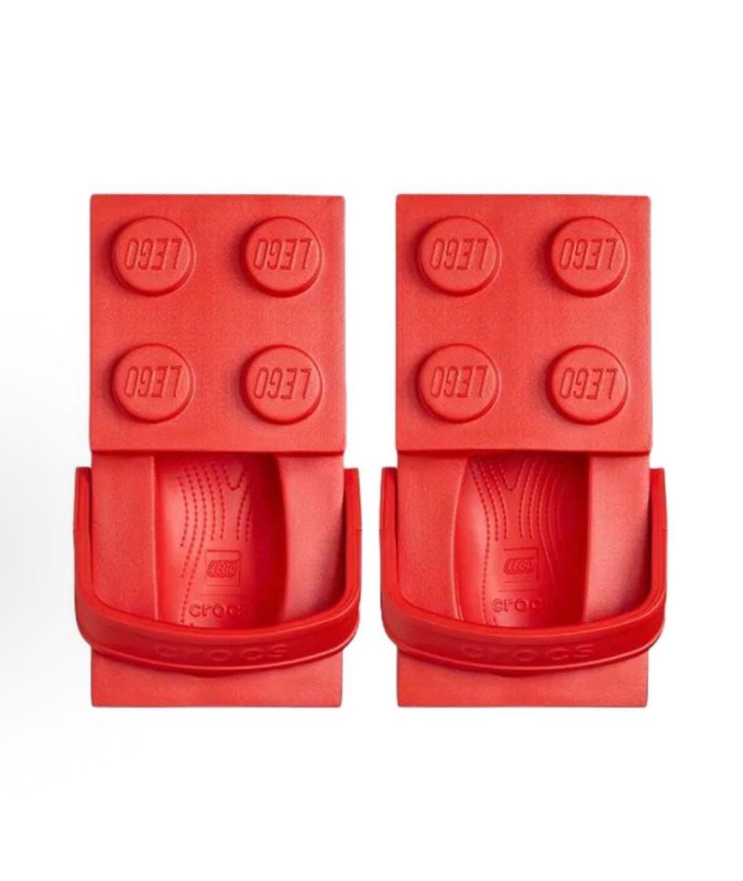 CROCS Красные сандалии, фото 3