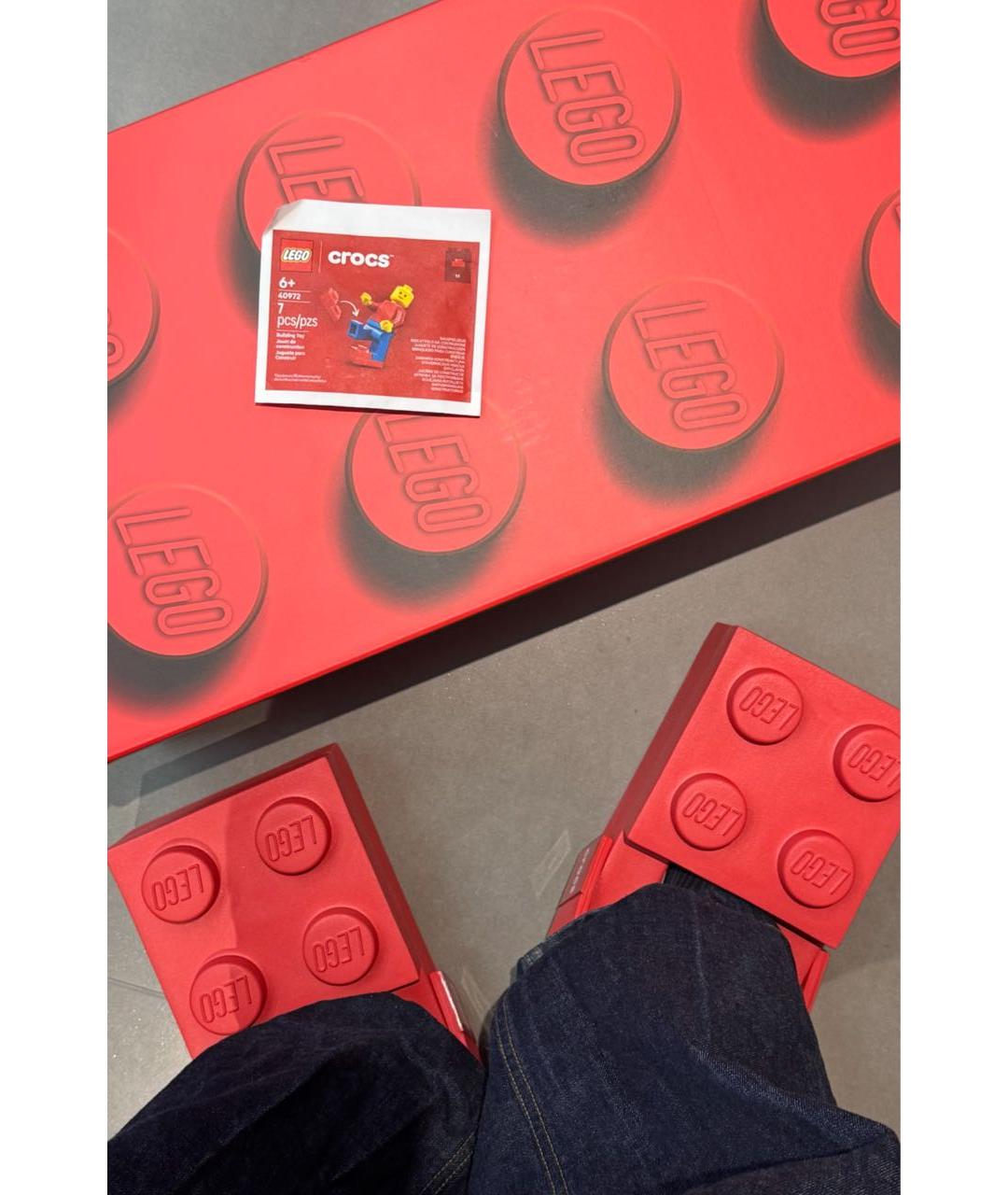 CROCS Красные сандалии, фото 7