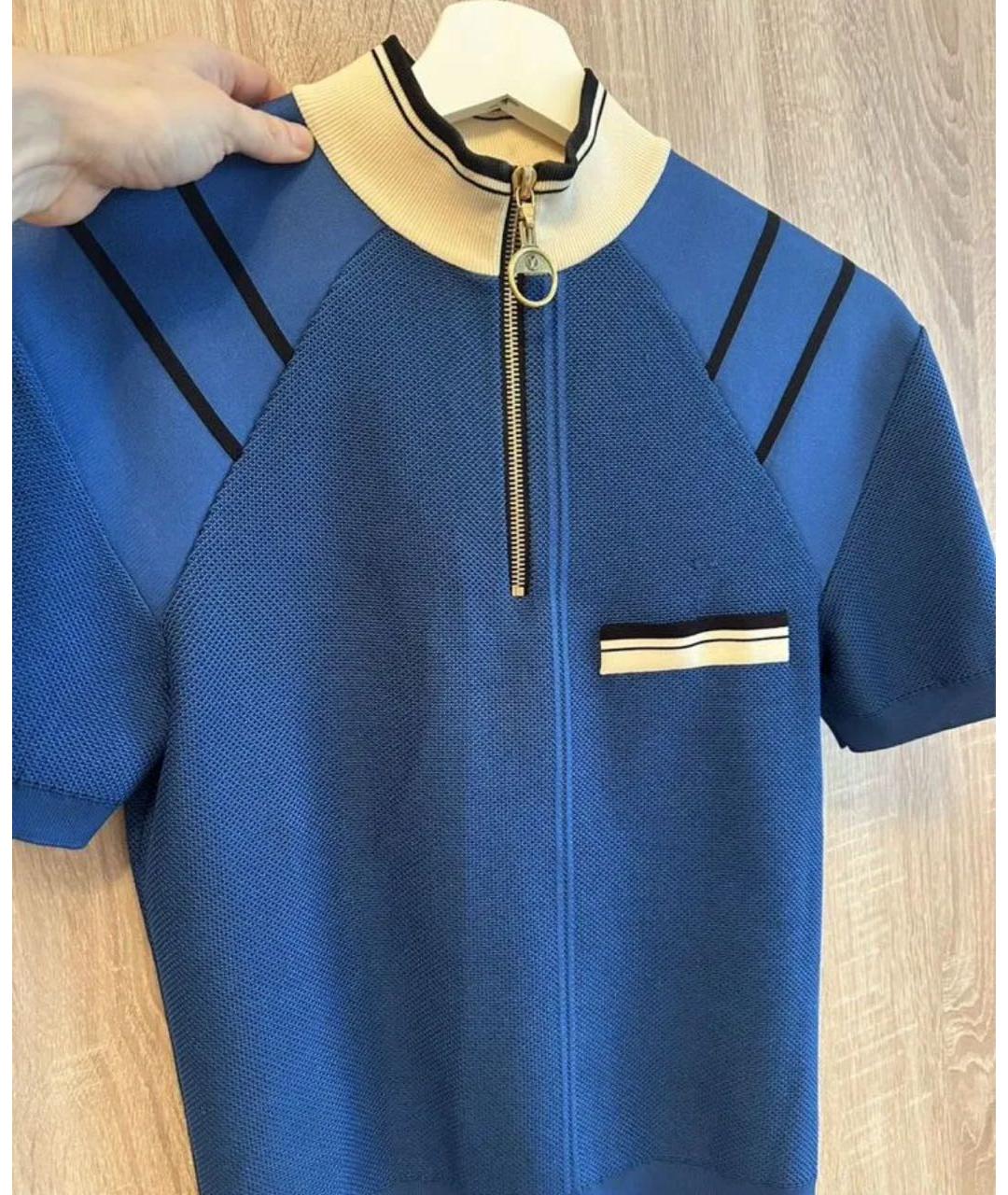 LOUIS VUITTON Синяя футболка, фото 2