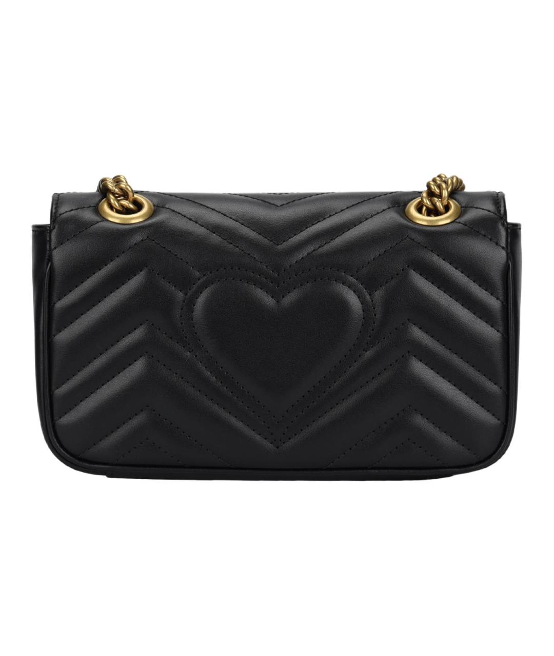 GUCCI Черная кожаная сумка через плечо, фото 3