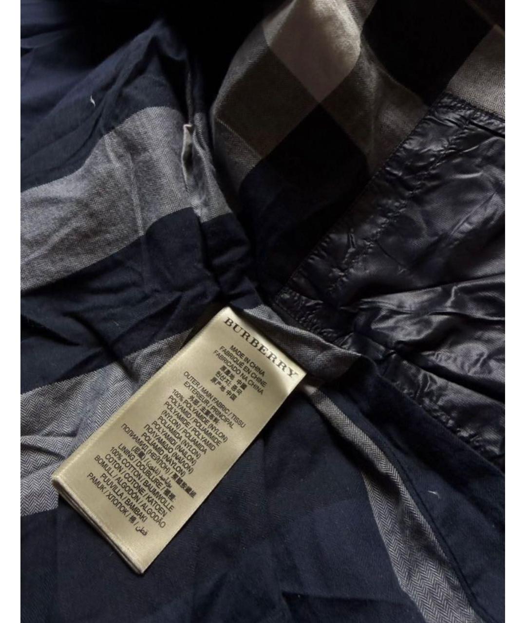 BURBERRY Темно-синяя куртка, фото 5