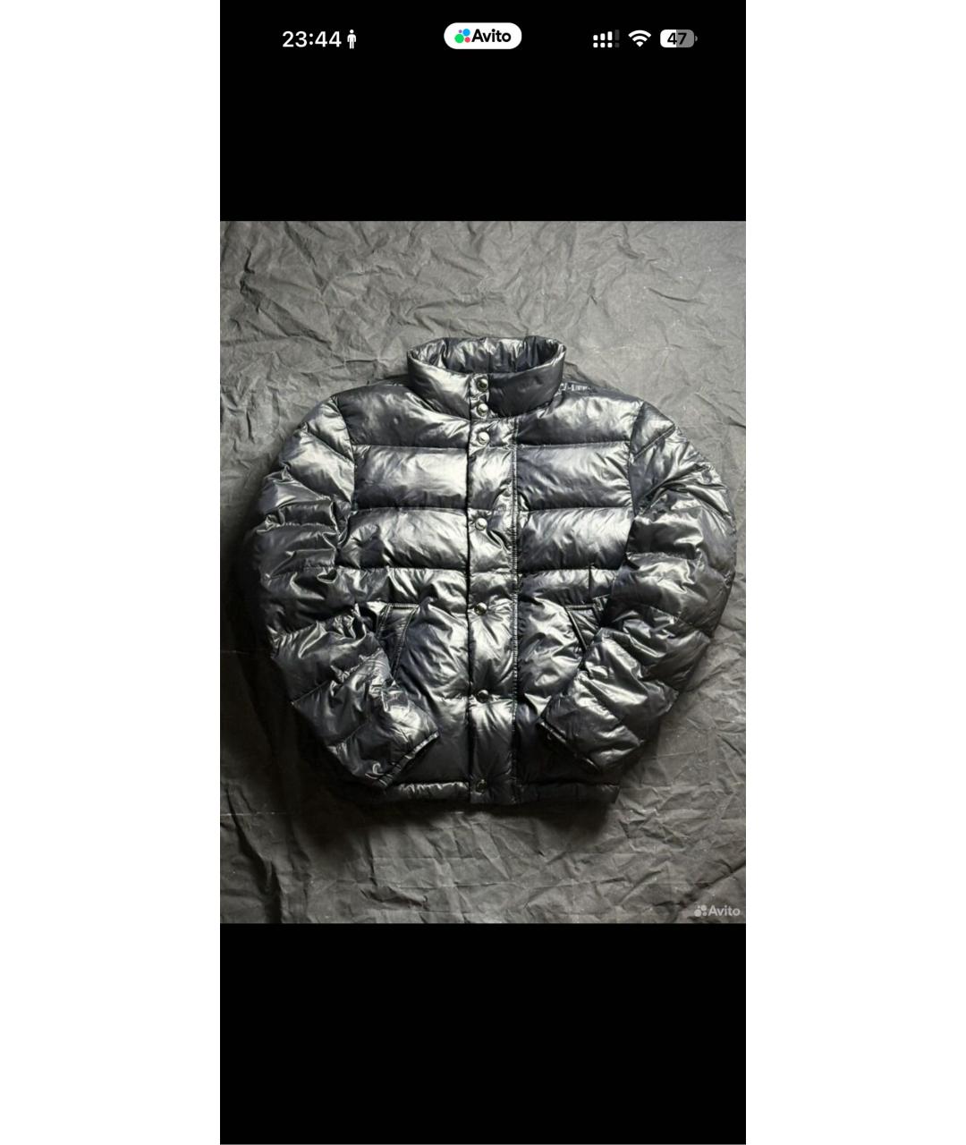 BURBERRY Темно-синий пуховик, фото 7